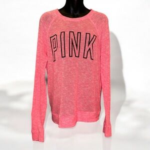 PINK by Victorias Secret Pink Sheer Sweater size Small